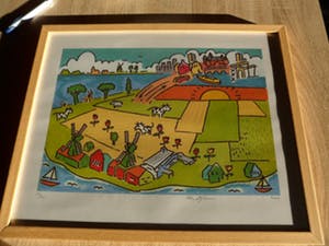 Peter Hofland - Litho, Titel "Anna Paulowna". kopen? Bied vanaf 20!