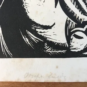 Jan Frans Cantre - Mooie originele houtsnede - gesigneerd - 1932 kopen? Bied vanaf 45!