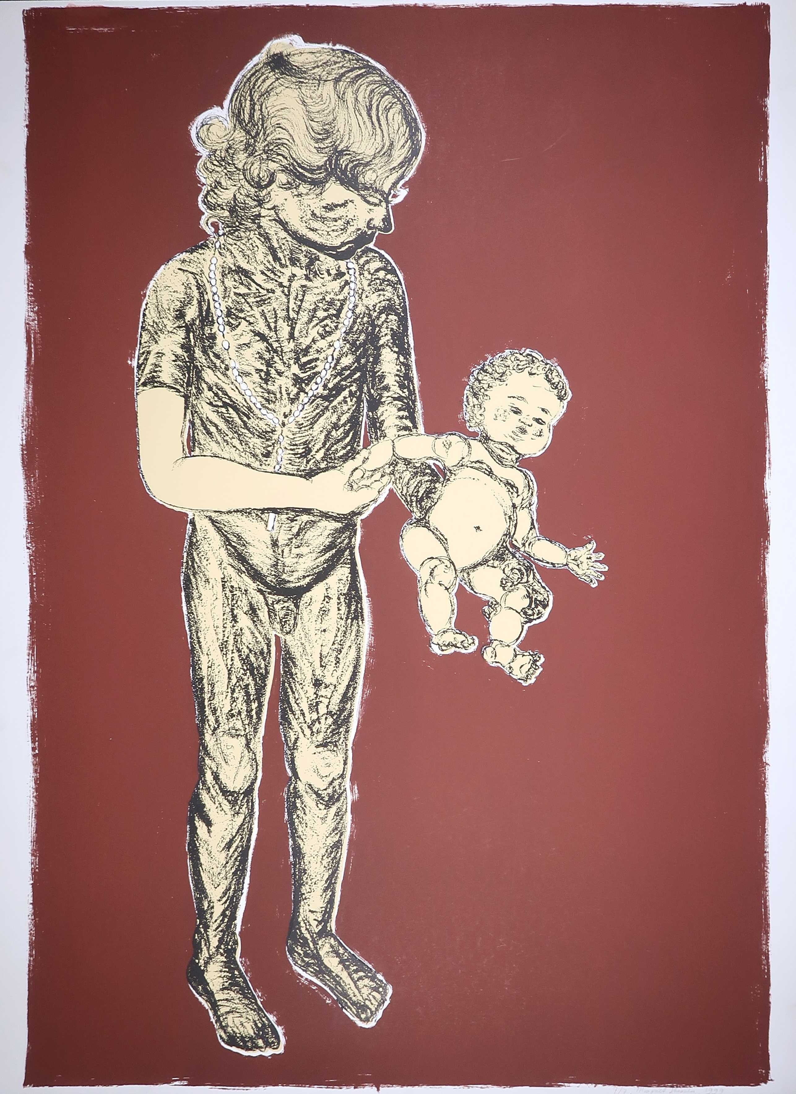 Margriet Thissen - Zeefdruk, Zonder titel (Groot!) kopen? Bied vanaf 100!