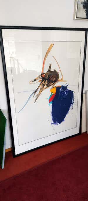 Arty Grimm - Zéér grote zeefdruk door lijstenmaker ingelijst puntgaaf verkocht voor € 150!