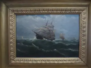 Pieter Cornelis Dommersen - (1834-1912) Zeegezicht kopen? Bied vanaf 600!