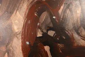 Anton Martineau - Olieverf op papier, Raadselachtig (Groot) kopen? Bied vanaf 1!