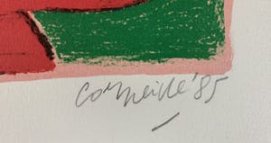 Corneille - kleurenlitho - 'Le tigre amoureux' - 1985 (Hors Commerce) kopen? Bied vanaf 329!