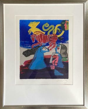 Corneille - Litho uit Six Reves peints, mooi gelijst kopen? Bied vanaf 355!