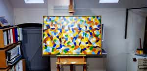 Frans van de Vrande - Abstract met goudader verkocht voor € 495!