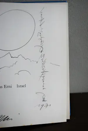 Hans Erni - 2 hardcovers: OlympArt / Olympische spelen & 'Israel' met originele tekening kopen? Bied vanaf 175!