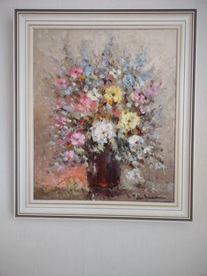 Peter Brouwer - Bloemen in olieverf kopen? Bied vanaf 200!