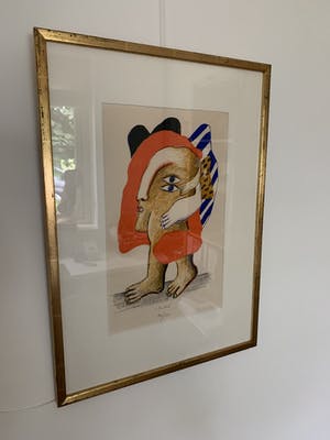 Horst Antes - Figur Blau-Braun-Rot - litho - 1965 - oplage 100 ex kopen? Bied vanaf 295!