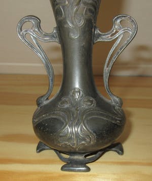 WMF - Art Nouveau verzilverd tinnen vaasje kopen? Bied vanaf 32!