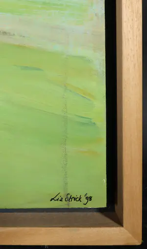 Liz Strick - Acryl op papier, Fessenbach, Black Forest - Ingelijst kopen? Bied vanaf 1!