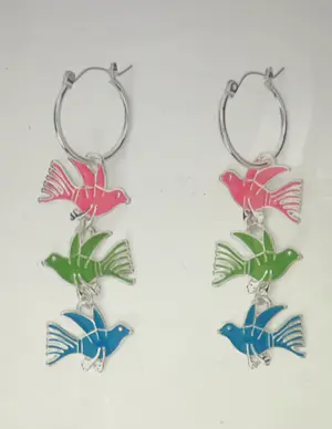 Corneille - Set van 2 kunstenaarsjuwelen : bloemen en vogels kopen? Bied vanaf 85!