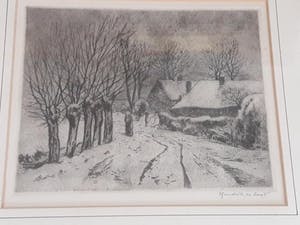 Hendrik de Laat - wintergezicht. kopen? Bied vanaf 30!