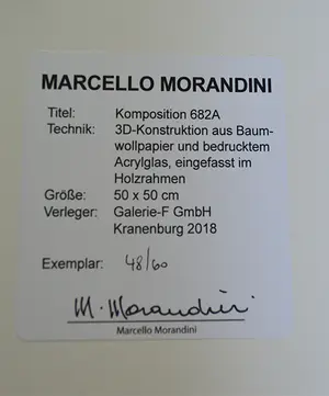 Marcello Morandini - Komposition 682A 3D-Konstruktion kaufen? Bieten Sie von 270!