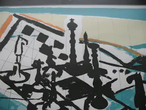 Jan Pieter Hartzema - Zeefdruk Schaakspel Nummer 26-60 kopen? Bied vanaf 100!