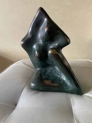 Jits Bakker - "Zitnimf" - gestileerd naakt - zwaar bronzen beeld kopen? Bied vanaf 1650!