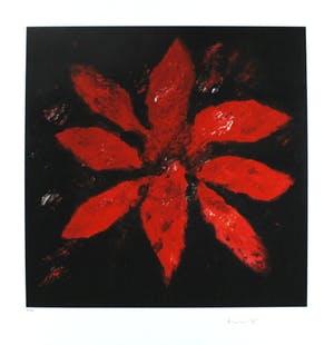 Armando - Blume rot - 2017 - Giclèe op handgeschept papier - handgesigneerd - oplage 30 kopen? Bied vanaf 139!