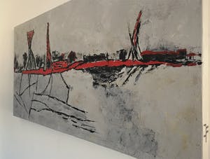 John Foppen - Italian Fishing Village Anno 1900..... # K04 . XL. GROOT. kopen? Bied vanaf 169!