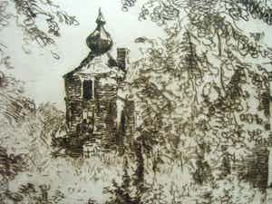 Willem Bastiaan Tholen - KASTEEL DE KANNENBURG ACHTER BOMEN verkocht voor € 120!