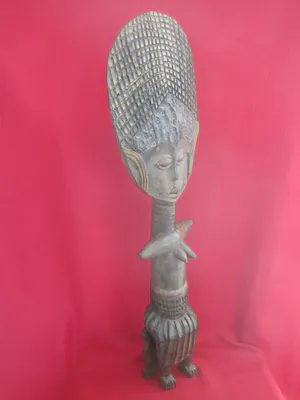 Ashanti - Groot Akuaba altaarbeeld/vruchtbaarheidsbeeld. kopen? Bied vanaf 35!