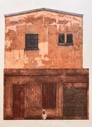 Miki Van der Eecken - Kleurets aquatint - Miki Van Der Eecken - "ROMA 2" - 1/50 - 1974 kopen? Bied vanaf 75!