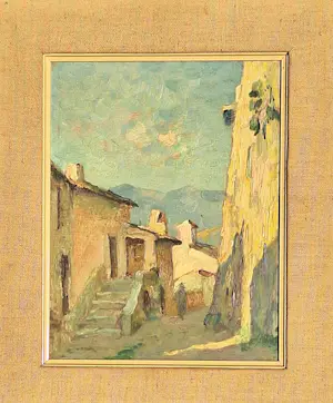 Willem Knip - Mediterraanse voorstelling - Dorpsgezicht kopen? Bied vanaf 185!