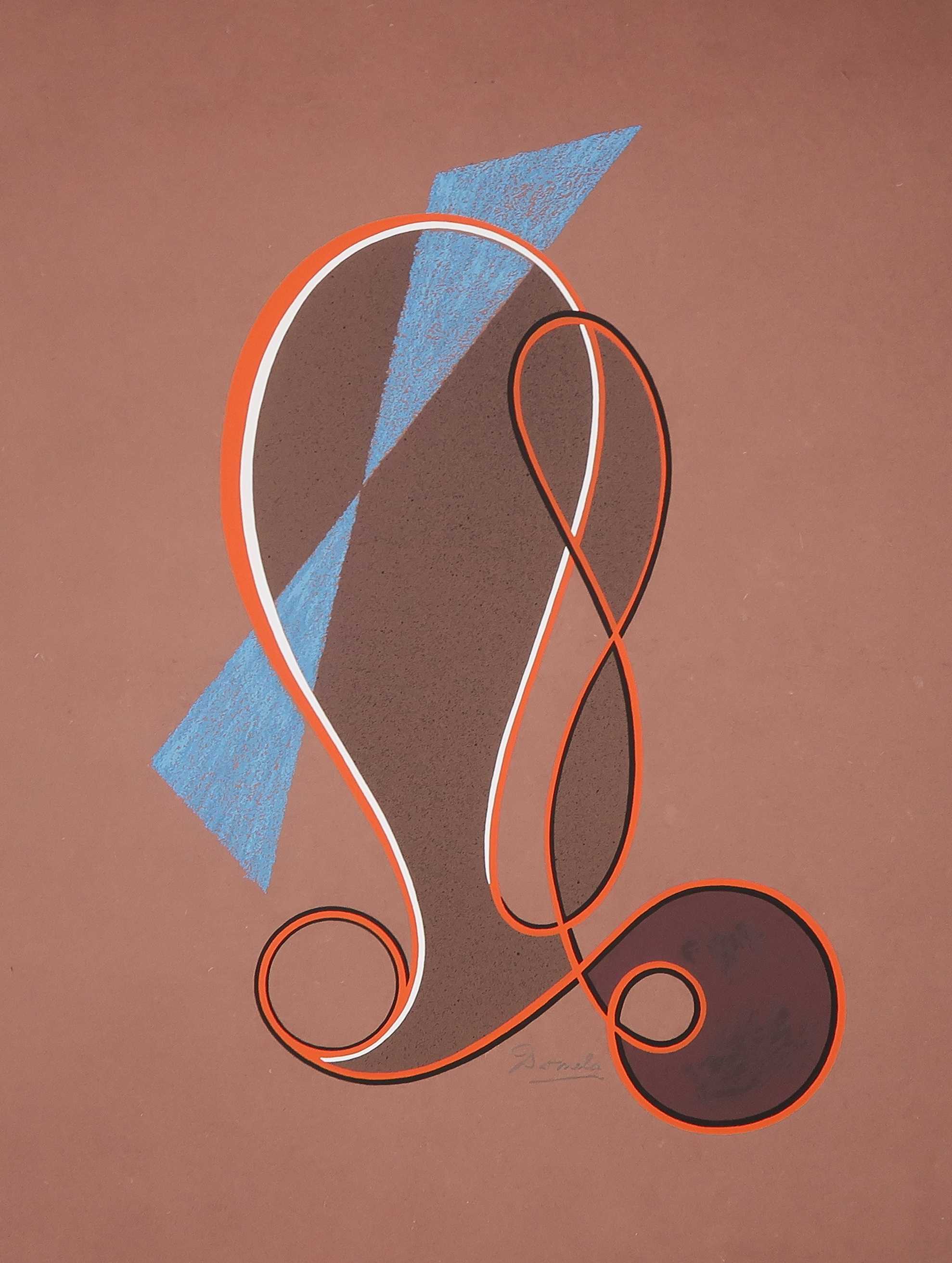 Cesar Domela - Litho, Zonder titel 1972-91 verkocht voor € 175!