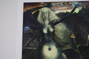 Ernst Fuchs - Gertrude Baschnegger vor dem Lebensbaum - gesigneerde giclee, 2012 kopen? Bied vanaf 40!