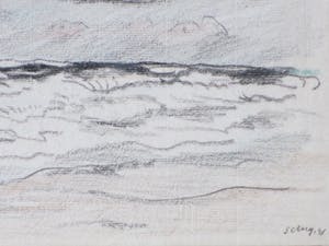 Han Krug - Zuid-Wester Storm - tekening kopen? Bied vanaf 30!