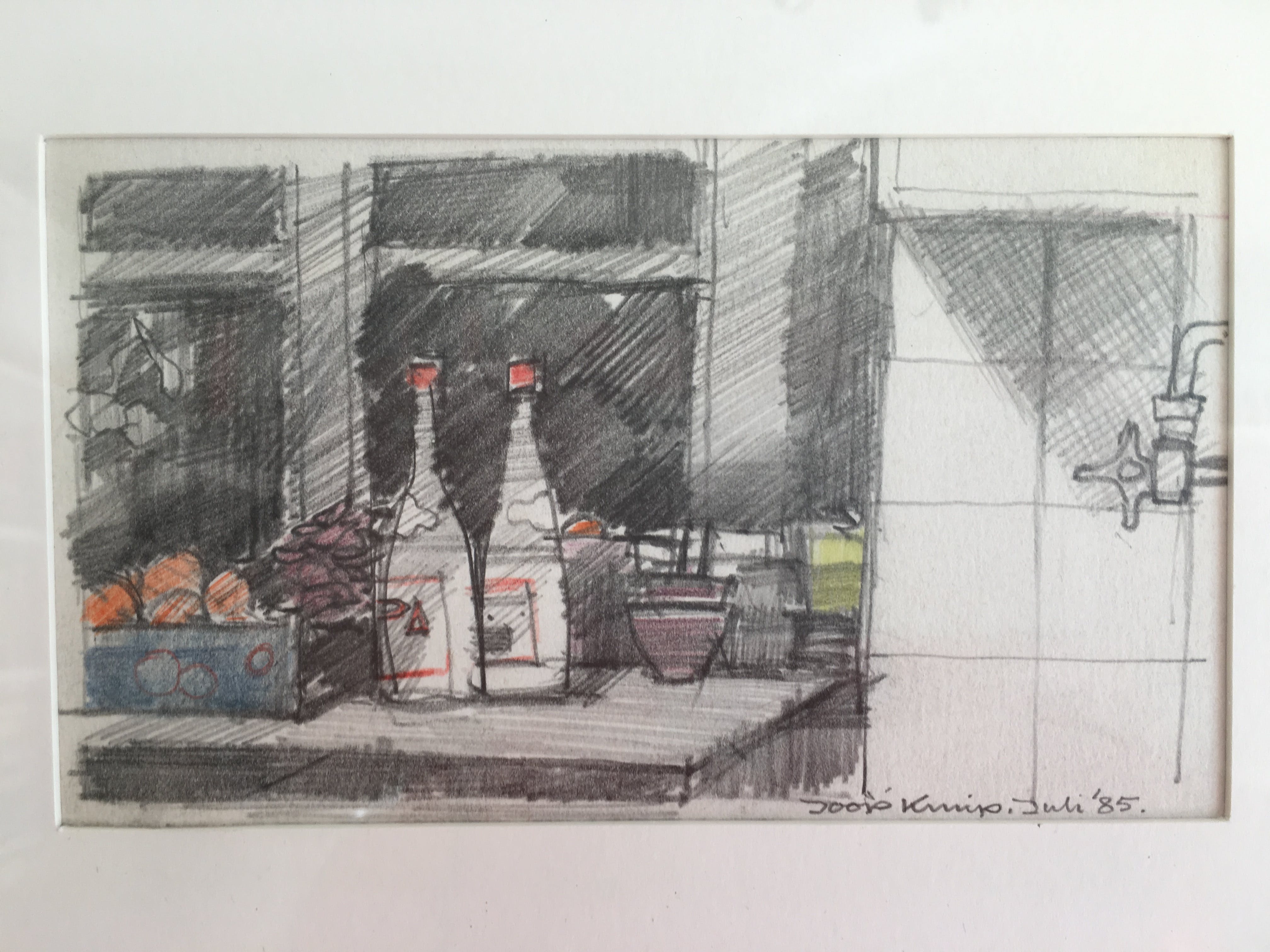 Joop Kruip - Keukenaanzicht bij nacht kopen? Bied vanaf 25!