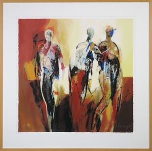 Peter Meijer - Zeefdruk, Wandeling - Ingelijst kopen? Bied vanaf 40!