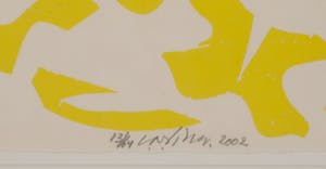 Carel Visser - Houtsnede op Japans papier, Z.T. (Geel) - Ingelijst kopen? Bied vanaf 150!