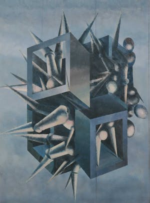Piet van Mook - Gouache, Zonder titel - Ingelijst kopen? Bied vanaf 1!