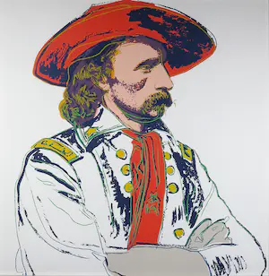Andy Warhol - General Custer uit de serie Cowboys & Indians - Ingelijst (Groot) kopen? Bied vanaf 1!