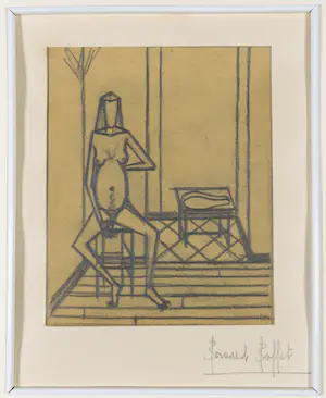Bernard Buffet - Gesigneerde potloodtekening op overtrekpapier, Les Chants de Maldoror kopen? Bied vanaf 800!