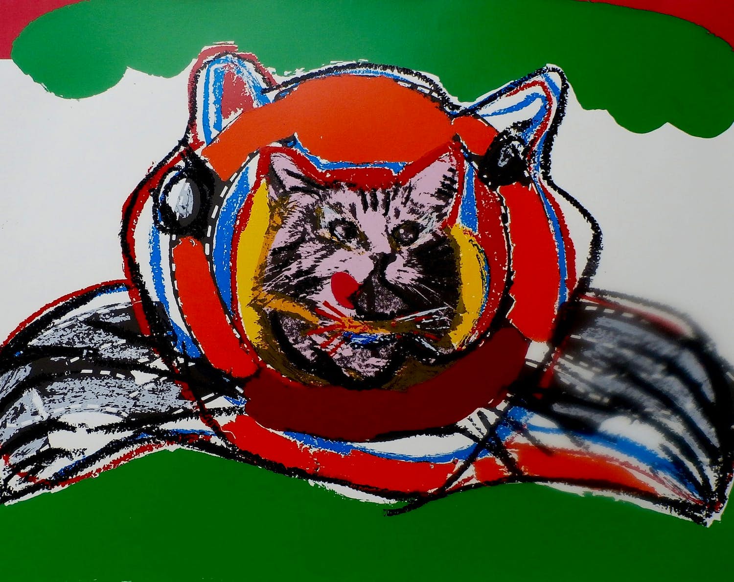 Karel Appel - Zeefdruk: One little cat - 1977 kopen? Bied vanaf 150!