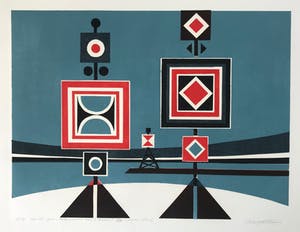 Gijsbert Jan van Koppenhagen - Kleurenhoutsnede - 1974 - 7/30 - Gesigneerd kopen? Bied vanaf 55!