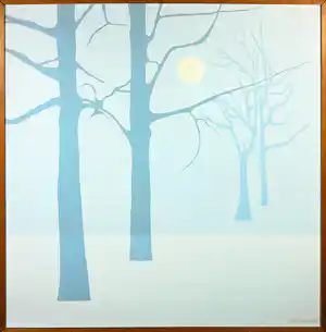 Pim Salters - Olieverf op board, Winterlandschap - Ingelijst vendu pour 150€ !