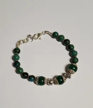 Nieuwe Armband van natuurlijke turquoise en groene Jade kopen? Bied vanaf 80!