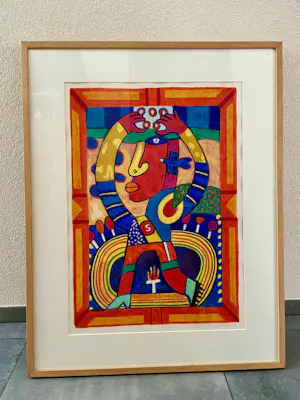 Clemens Briels - Zeefdruk Nr. 194 - The closing of the - Ingelijst kopen? Bied vanaf 150!