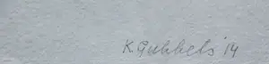 Klaas Gubbels - Houtdruk: zilverkleurige kan - 2014 kaufen? Bieten Sie von 450!