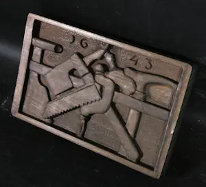 Niet of onleesbaar gesigneerd - Hout gesneden reliëf kopen? Bied vanaf 1!