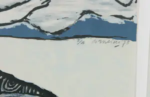 Corneille - Zeefdruk, Souvenir de L' amante en montagne - Ingelijst kopen? Bied vanaf 300!