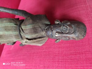 Dogon - houten POP, aangekleed kopen? Bied vanaf 1!