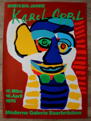 Karel Appel - Zeefdruk: Saarbrücken kopen? Bied vanaf 10!
