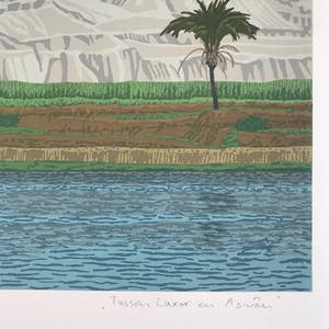 Sees Vlag - Gesigneerde zeefdruk - 'Tussen Luxor en Aswan' - 1981 - 3/68 kopen? Bied vanaf 75!