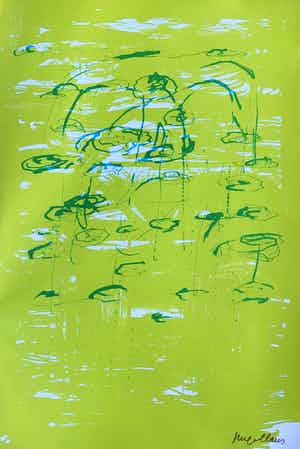 Hugo Claus - Kleurenlitho - Fuga - Lente 1 - 1979 verkocht voor € 85!