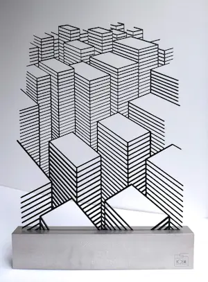 Jeroen Henneman - Twentyfive stacks, 3-D object kopen? Bied vanaf 795!