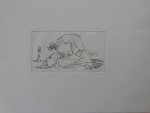 Lex Metz - MENS-VISSEN / ZW-W ETS / 37x53cm / SIG kopen? Bied vanaf 10!