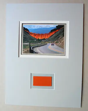 Christo - Project " Valley Curtain " 1970/72 - inc. original stofmonster - handgesigneerd kopen? Bied vanaf 139!