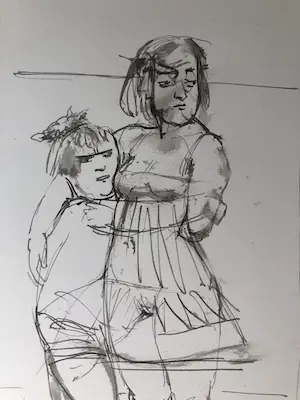 Theo Daamen - Inkt/aquarel-tekening Theo Daamen kopen? Bied vanaf 79!